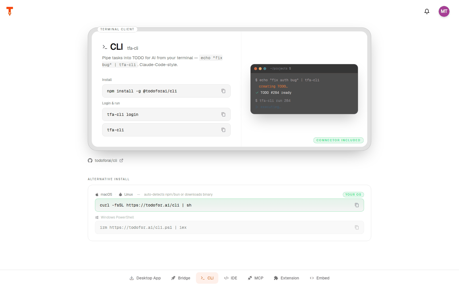 CLI page